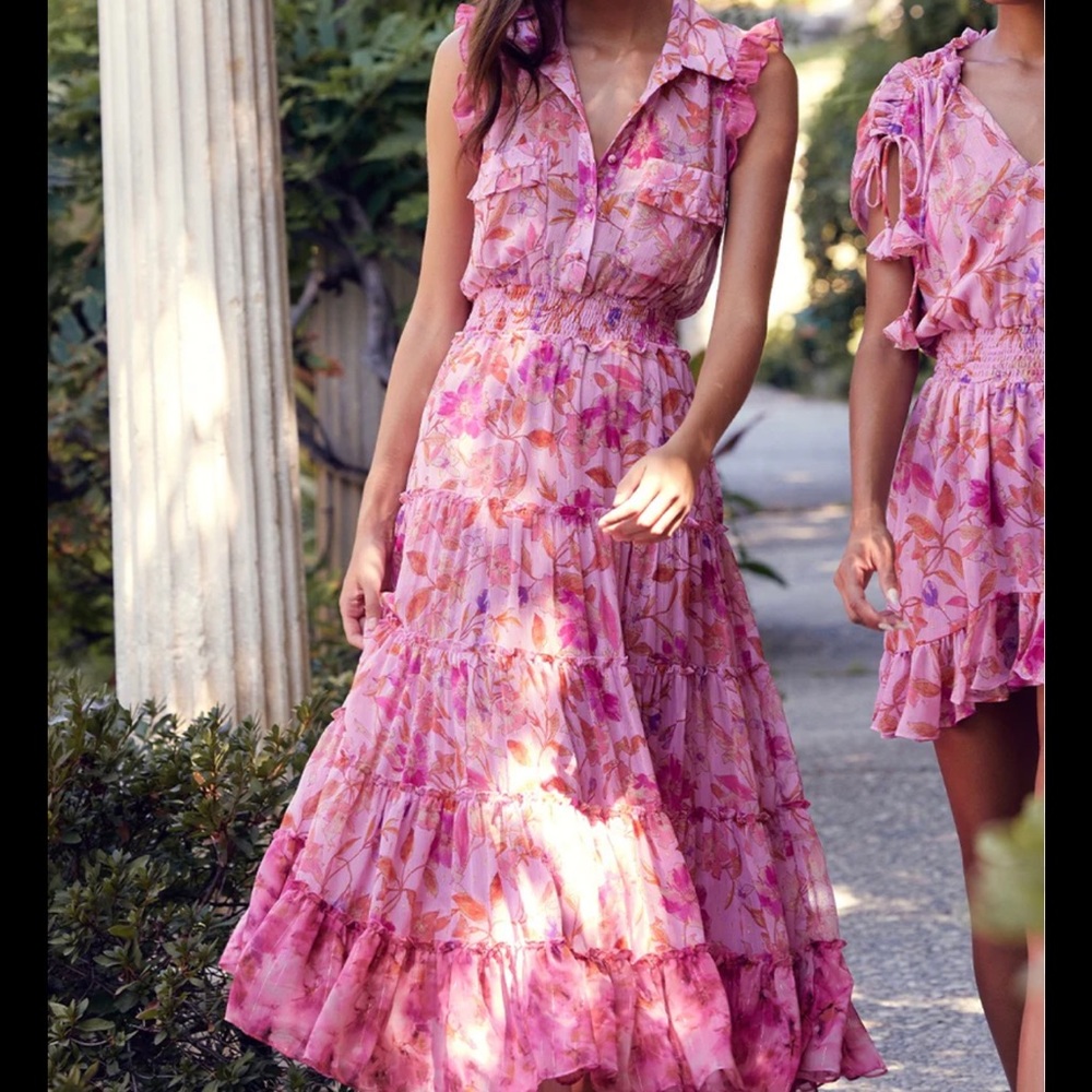Miss Trina dress in Fire Florals Mix. Size M